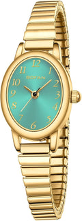 Small Gold Watches for Women Easy Read Quartz Wrist Watch - Elegant