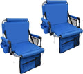 Stadium Seat with Back Support and Cushion - Portable Bleacher Chair