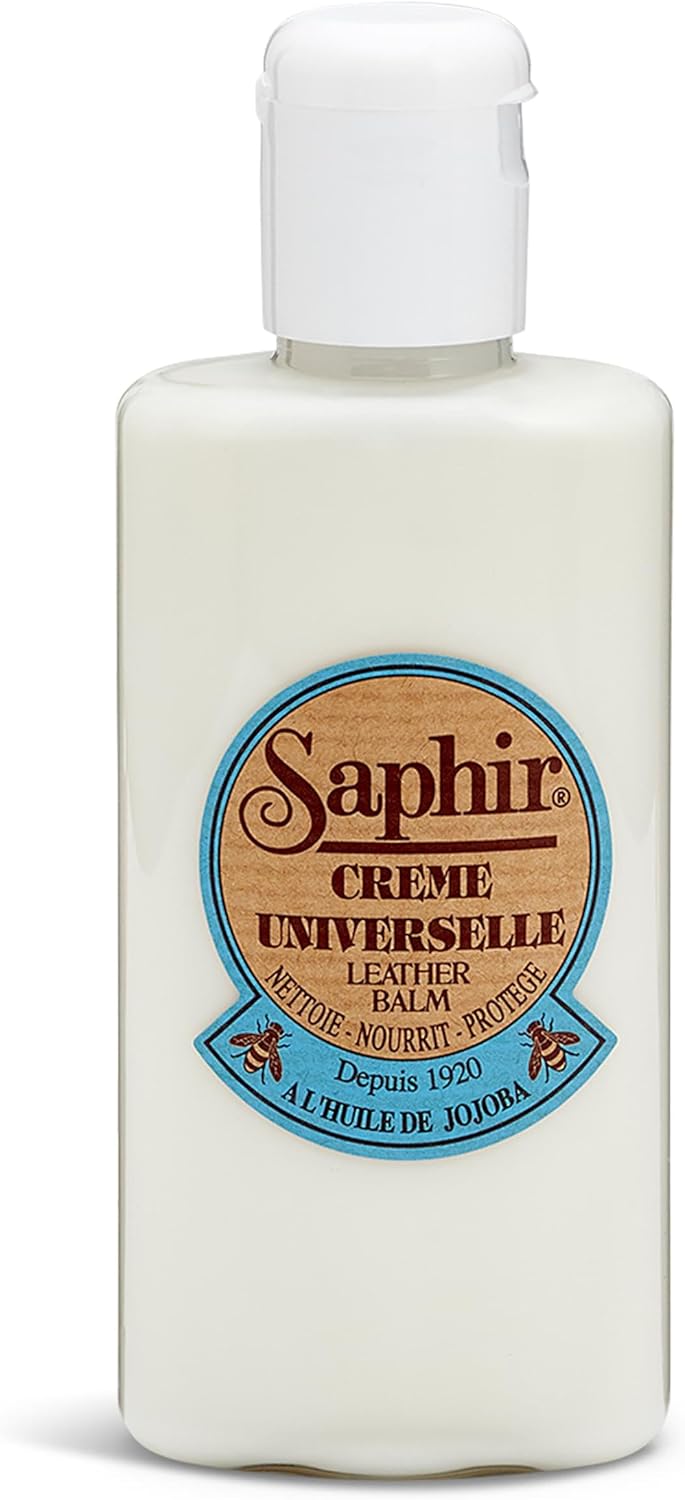 SAPHIR All-Purpose Leather Balm - Repair & Protect with Jojoba Oil
