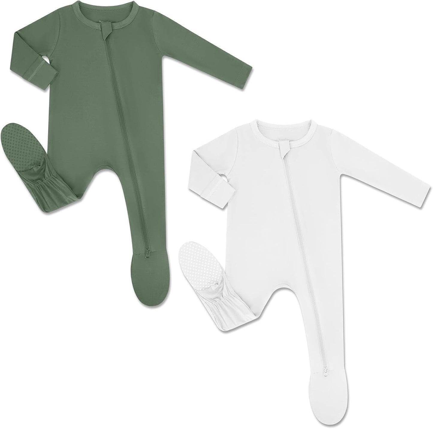 HAPIU Rayon from Bamboo Baby Footed Pajamas for Comfort