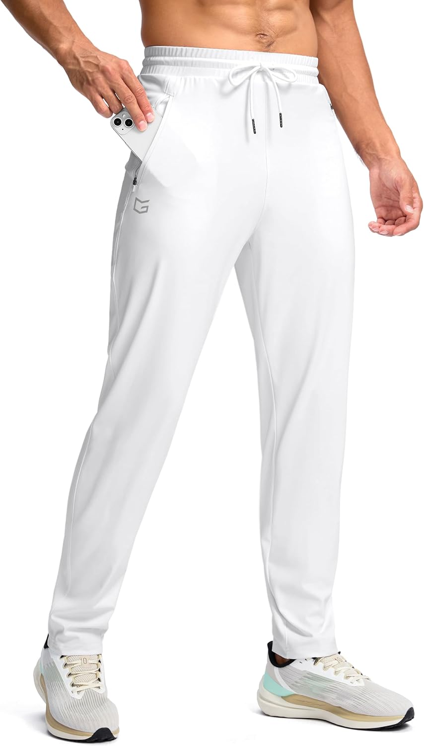 G Gradual Men's Tall Sweatpants with Zipper Pockets for Comfort