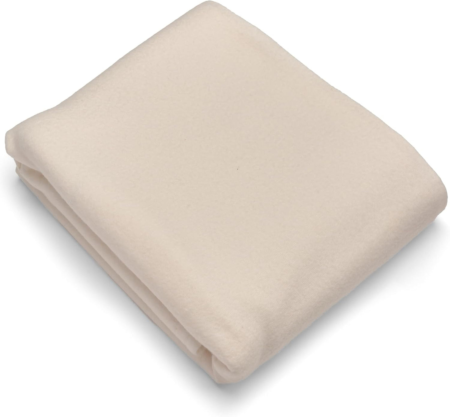 Ivory Solid Fleece Fabric - 4 Yards Bolt for Sewing Projects