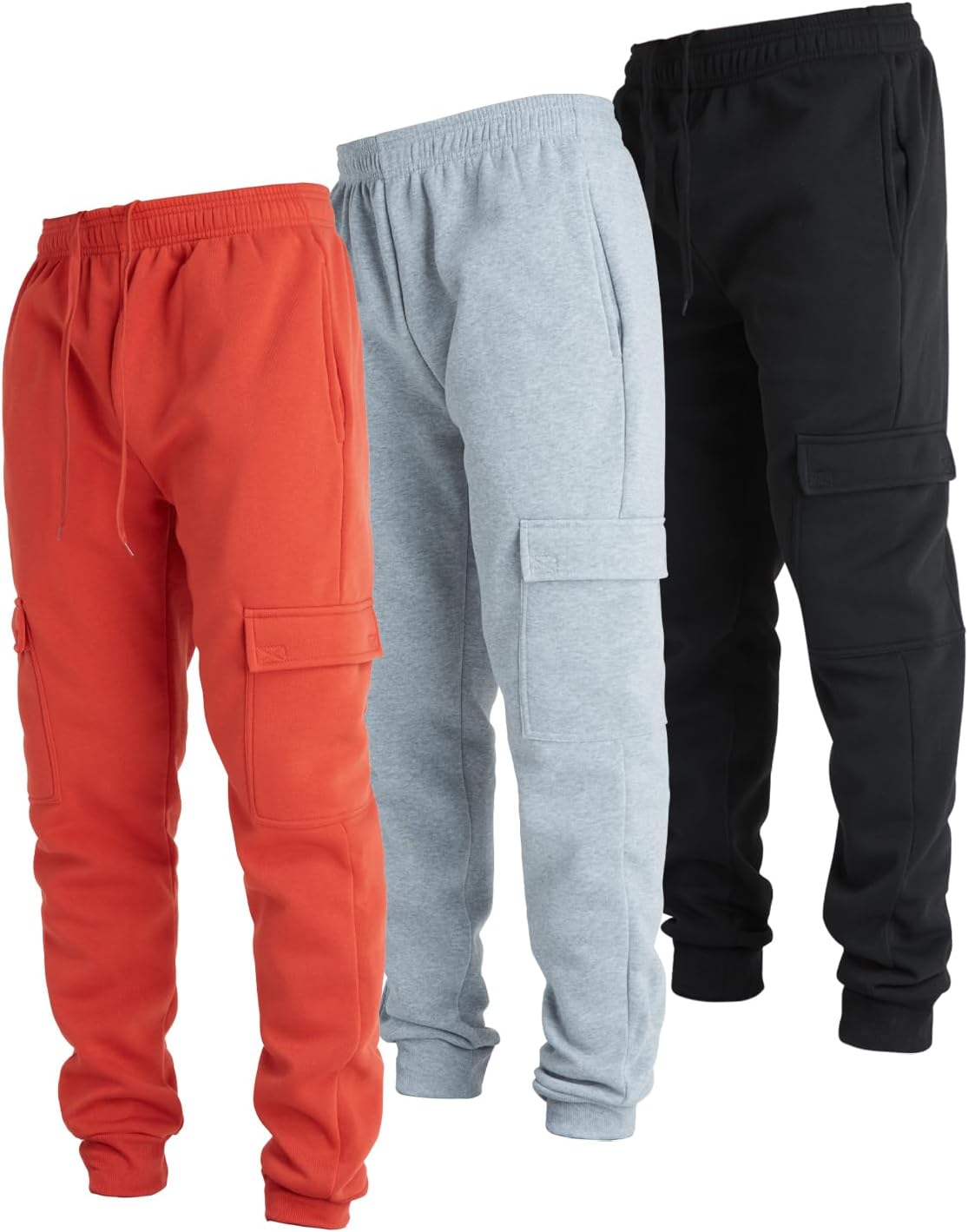 Ultra Performance Mens Sweatpants Fleece Cargo Joggers with Pockets