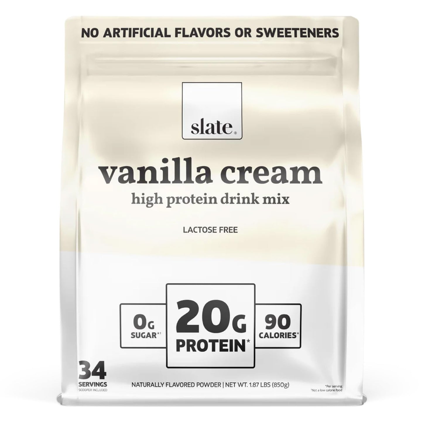 High Protein Drink Mix Powder - Vanilla Cream - 34 Servings