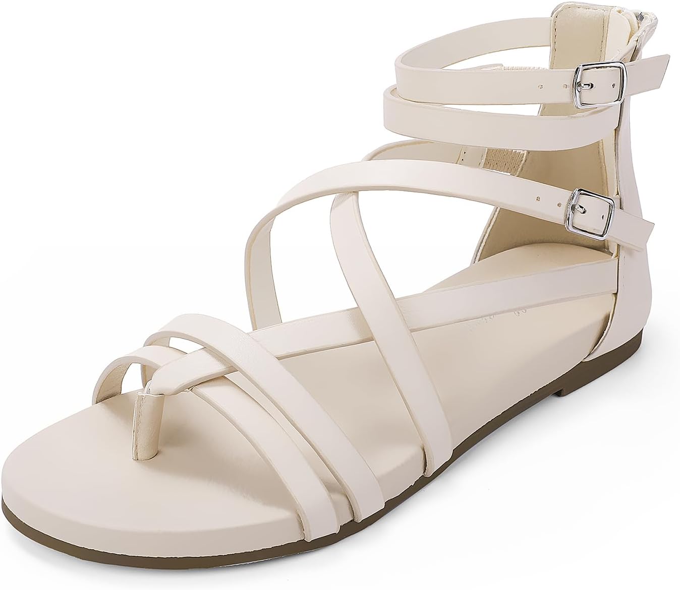 Luffymomo Women's Gladiator Strap Sandals for Summer Comfort