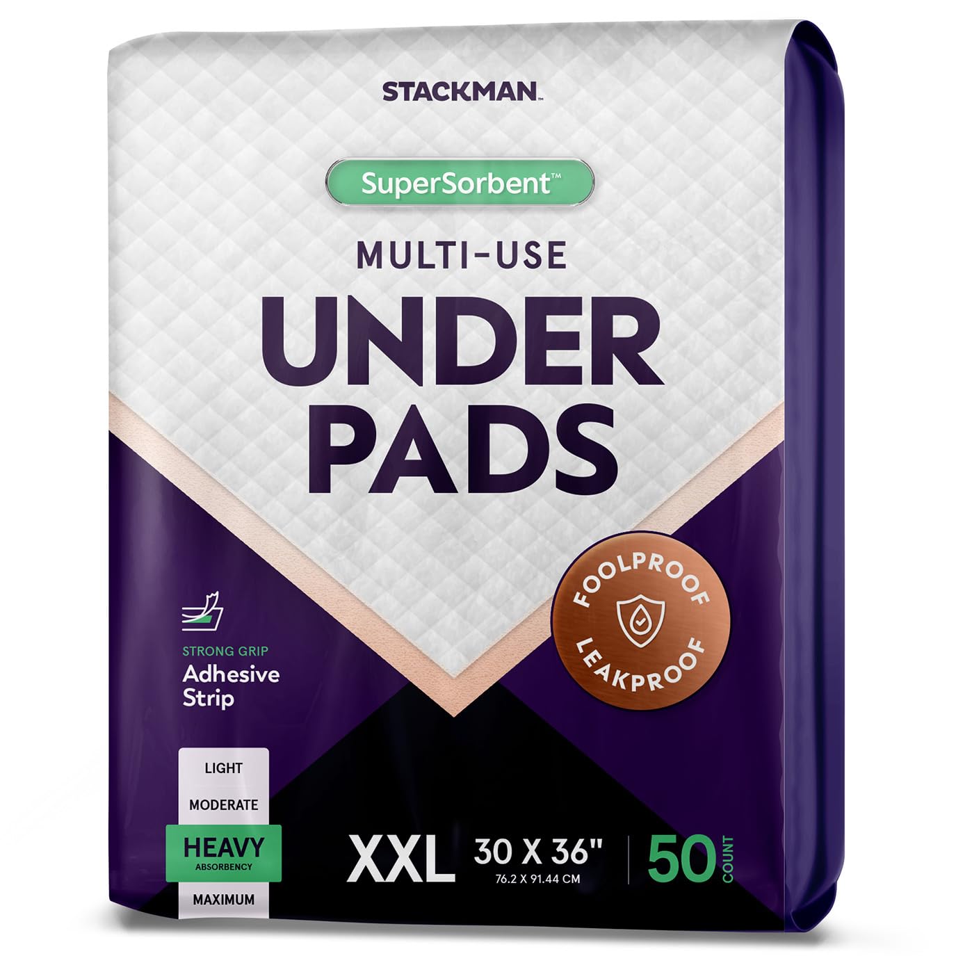 Heavy Absorbency Bed Pads for Incontinence - XXL 30x36 Chucks