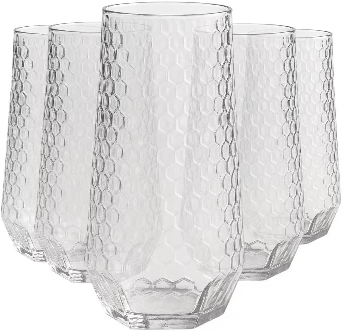 Pack Ribbed Ripple Stemless Toasting Glasses for Events