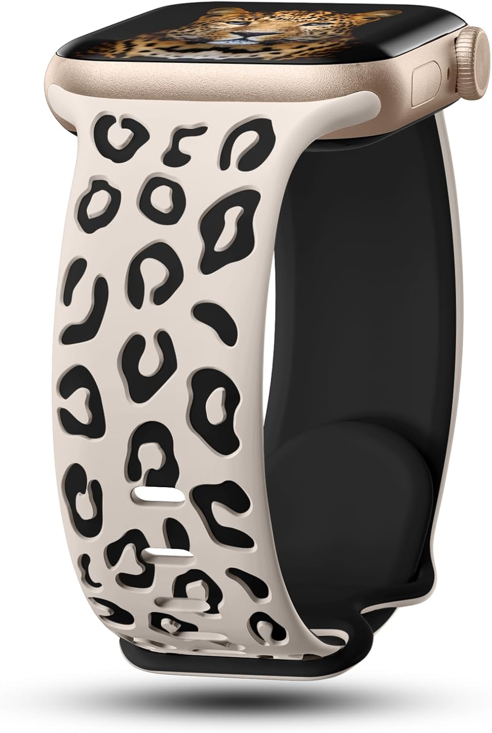 Engraved Leopard Band for Apple Watch: Stylish & Compatible