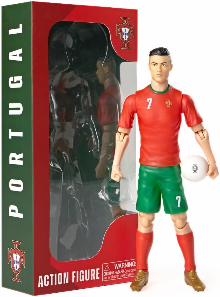 Cristiano Ronaldo 8in Collectible Soccer Action Figure for Fans
