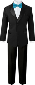 Boys' Classic Fit Tuxedo Set No Tail - Comfortable Ring Bearer Suit