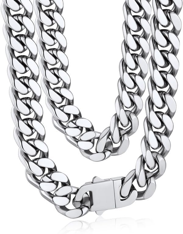 Bandmax Mens Stainless Steel Chain Necklaces for Stylish Look