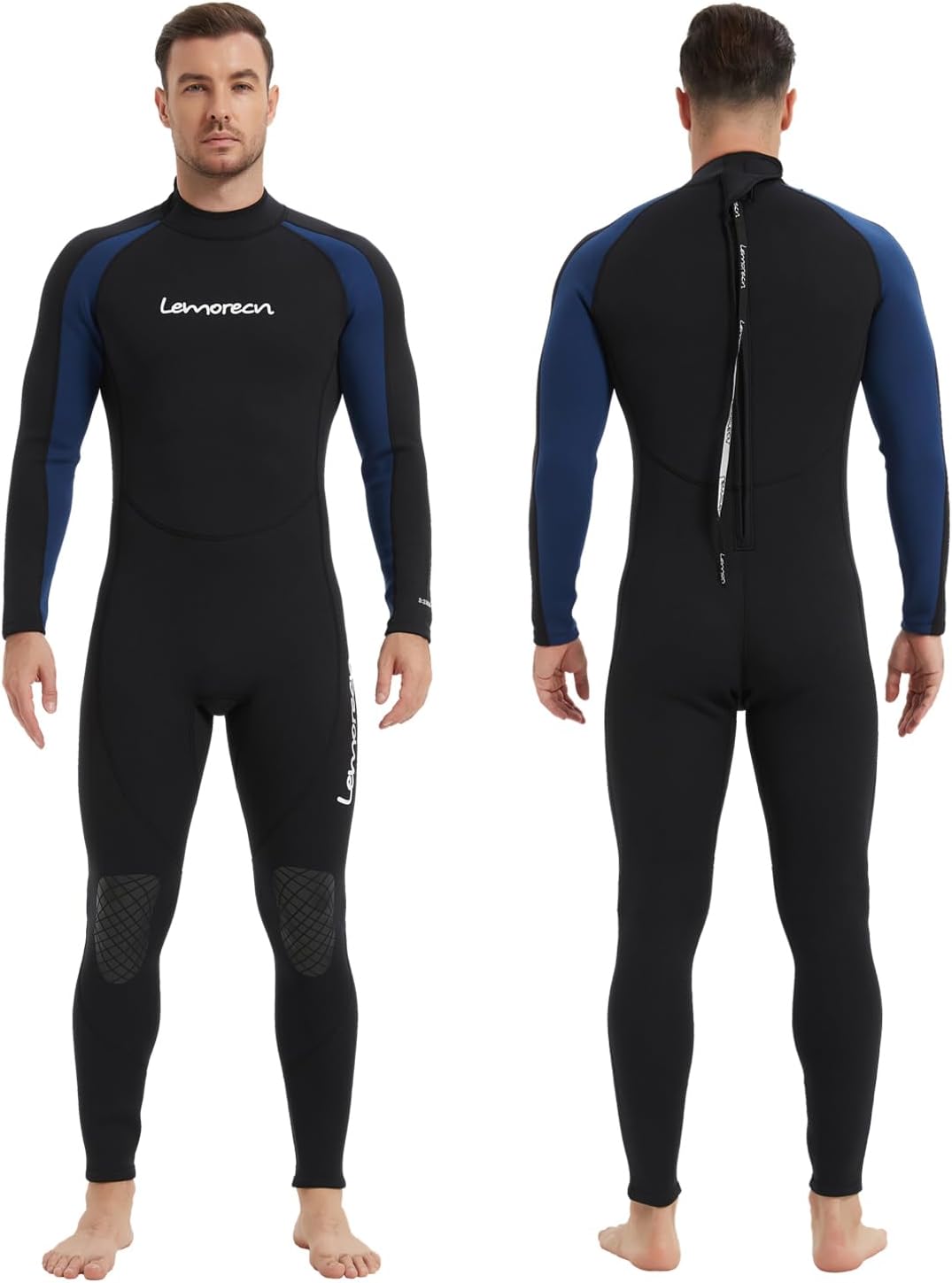 Lemorecn Men's Wetsuit 3/2mm and 5/4mm for Diving and Surfing