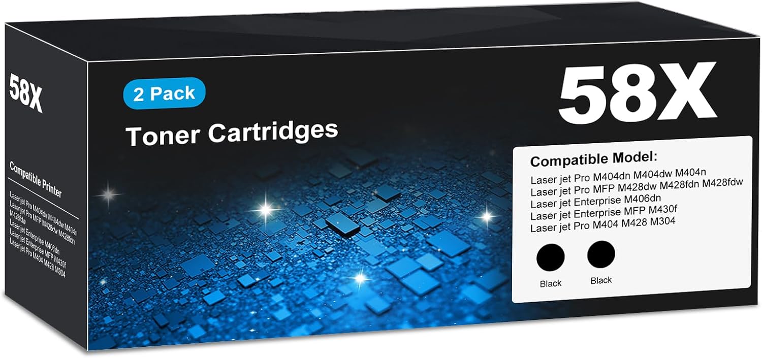 CF258X 58X Toner Cartridges Black for HP Laser Jet Printers