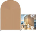 Brown Ripples Arched Frame Fabric Cover for Chiara Backdrops - Elegant