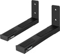 Adjustable Speaker Wall Mount Brackets 2-Pack - Extendable Steel Arms