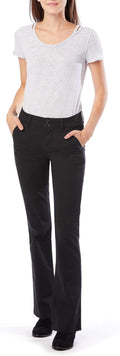 Juniors Heather Slash Pocket Bootcut Pant - DP Navy 0