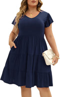 Celkuser Womens Plus Size Casual Summer Dress (Style 7Y6W)