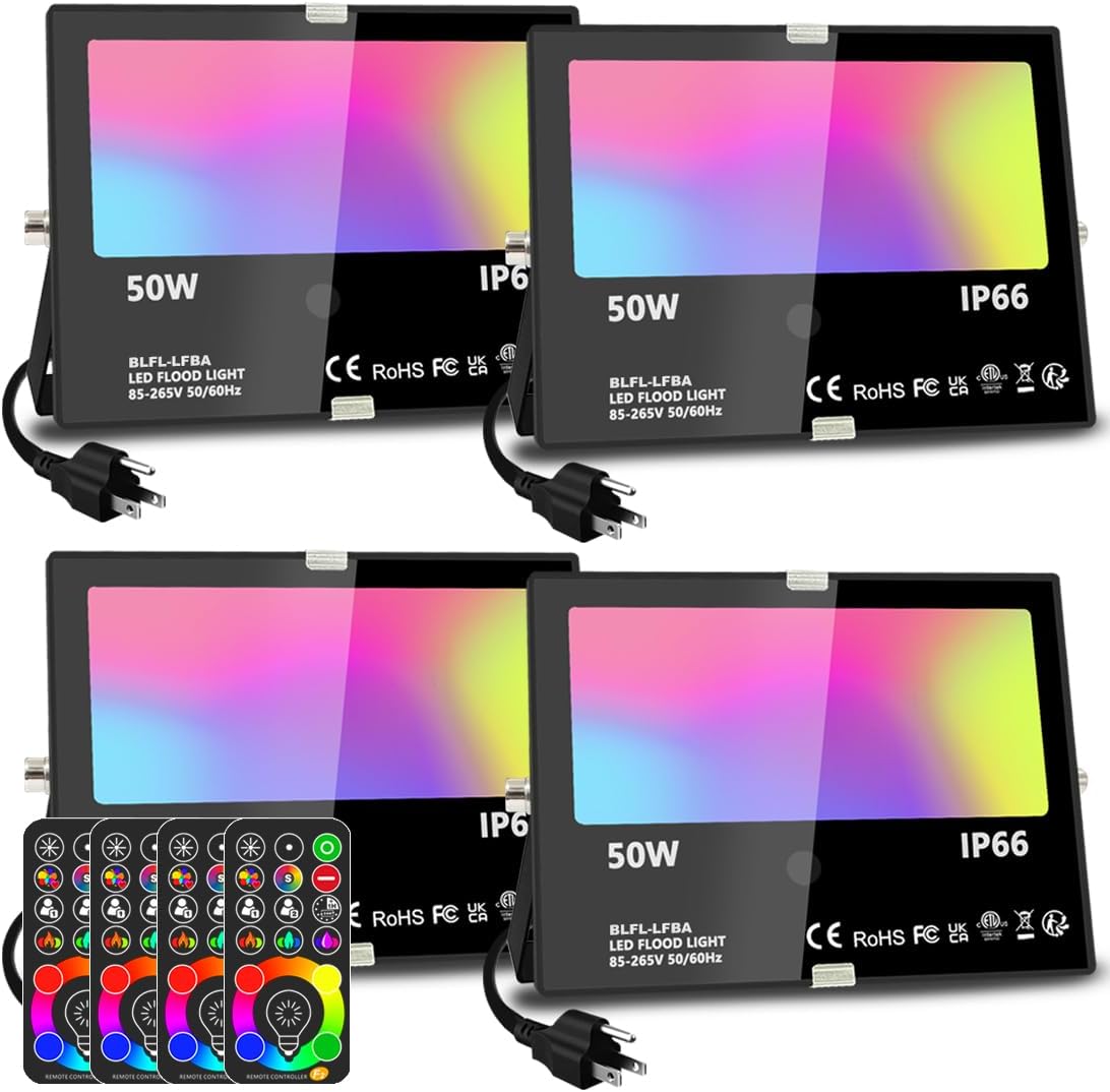 RGBW Led Flood Light 500W Equivalent for Outdoor Lighting Needs