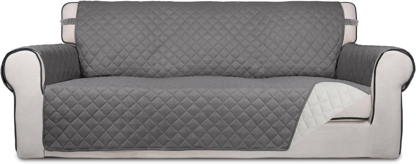 PureFit Reversible Quilted Sofa Cover for Pets and Kids Protection