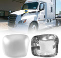 Chrome Hood Mirror Cover for Freightliner Cascadia 2018-2024
