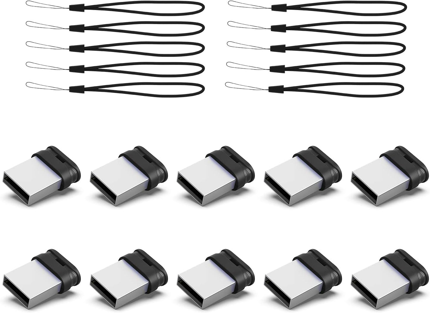 K&ZZ 16GB Mini Flash Drive 10 Pack for Easy Storage Solutions