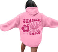 Pink Palm Puff Hoodie Cute Hoodie for Teen Girls - Y2k Trendy