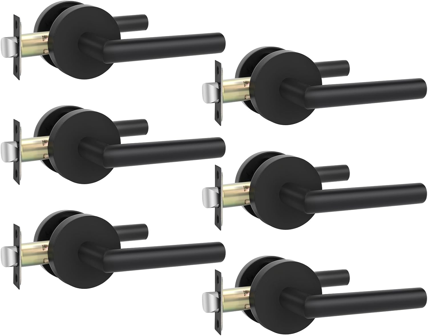 goldenwarm Black Door Handles Interior for Modern Homes