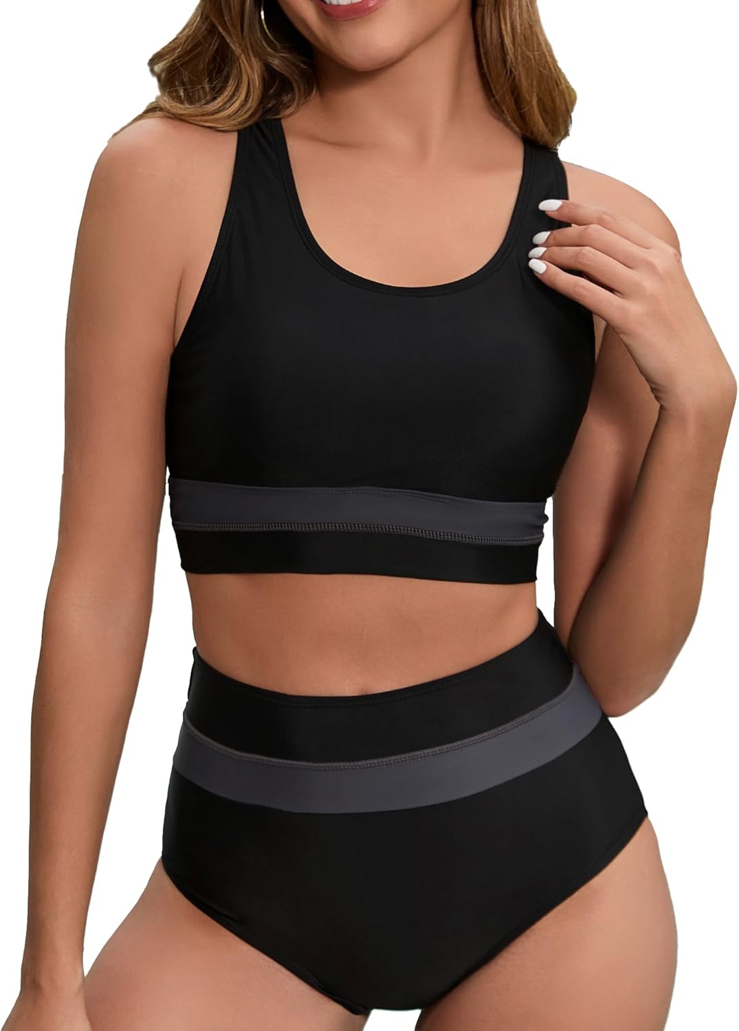 Women's High Waisted Bikini Sets for Sporty Summer Fun