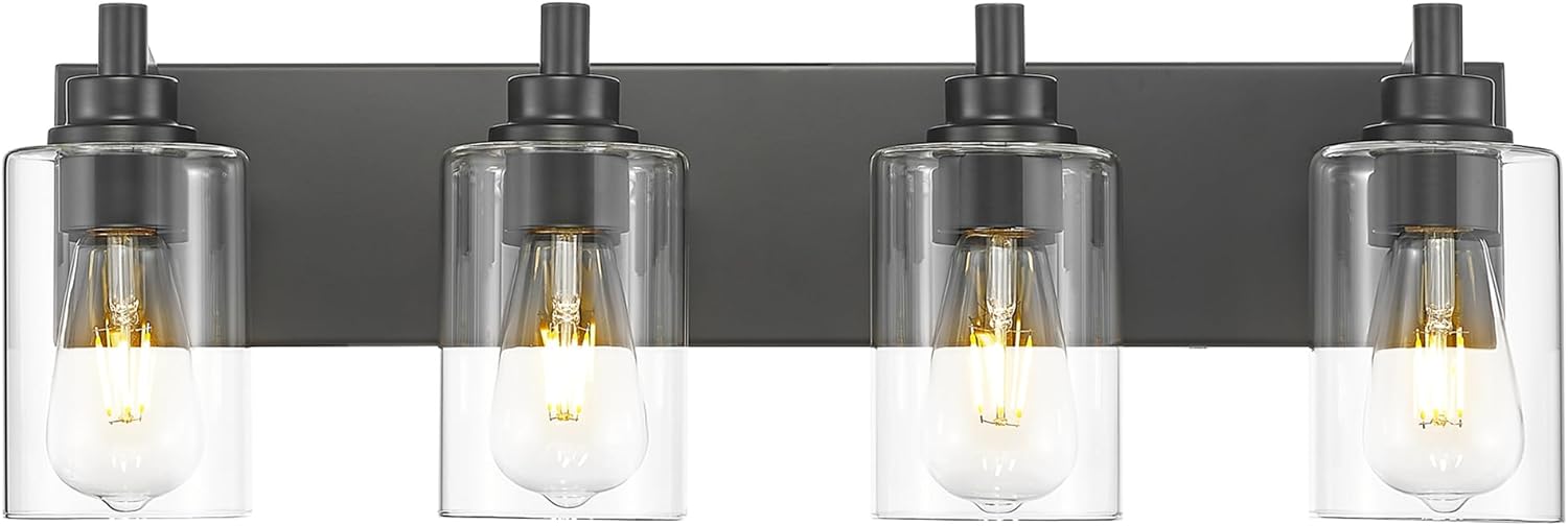 4-Light Bathroom Light Fixtures for Modern Vanity Lighting