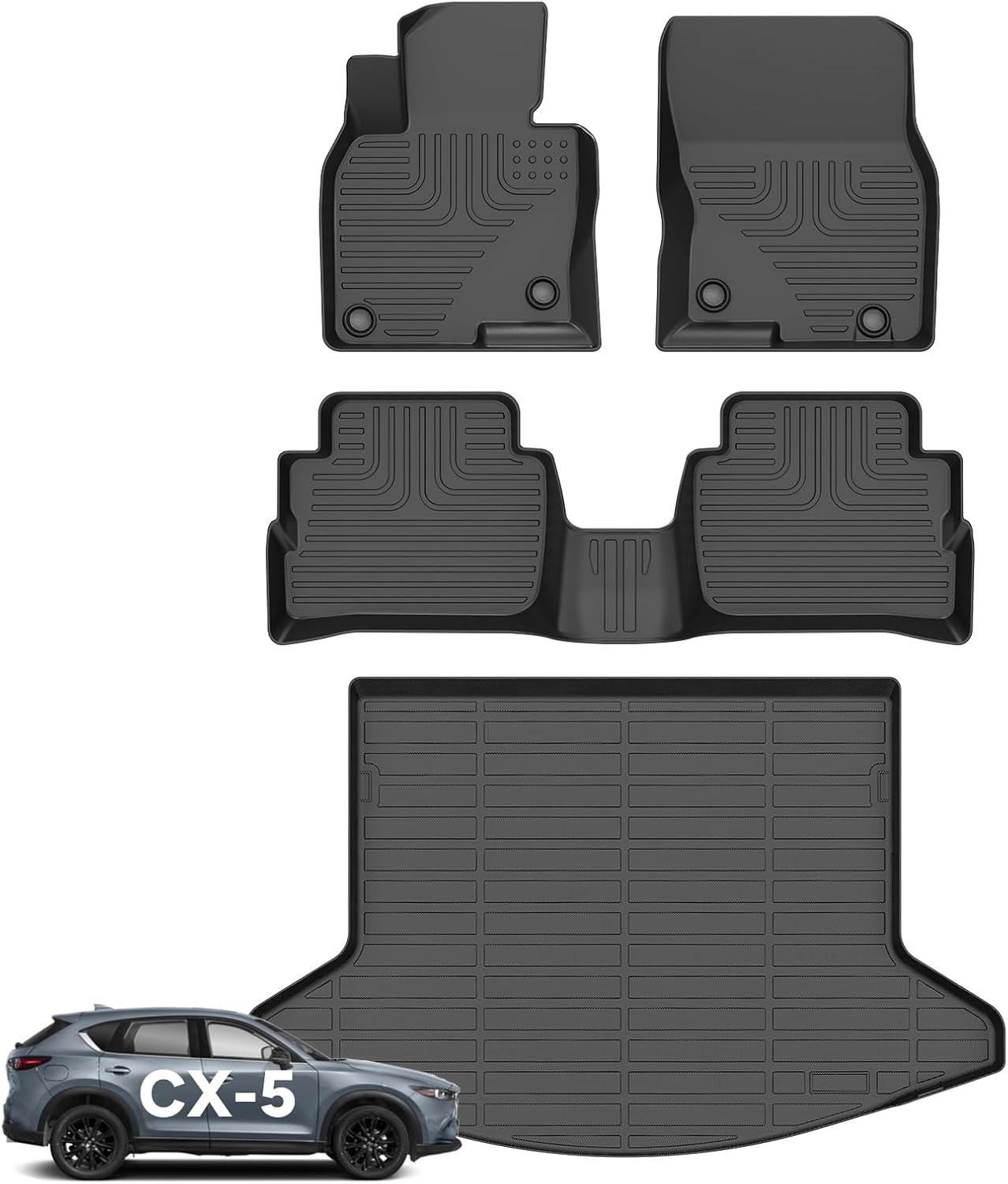 Wayhigh All Weather Floor Mats for Mazda CX-5 2017-2022