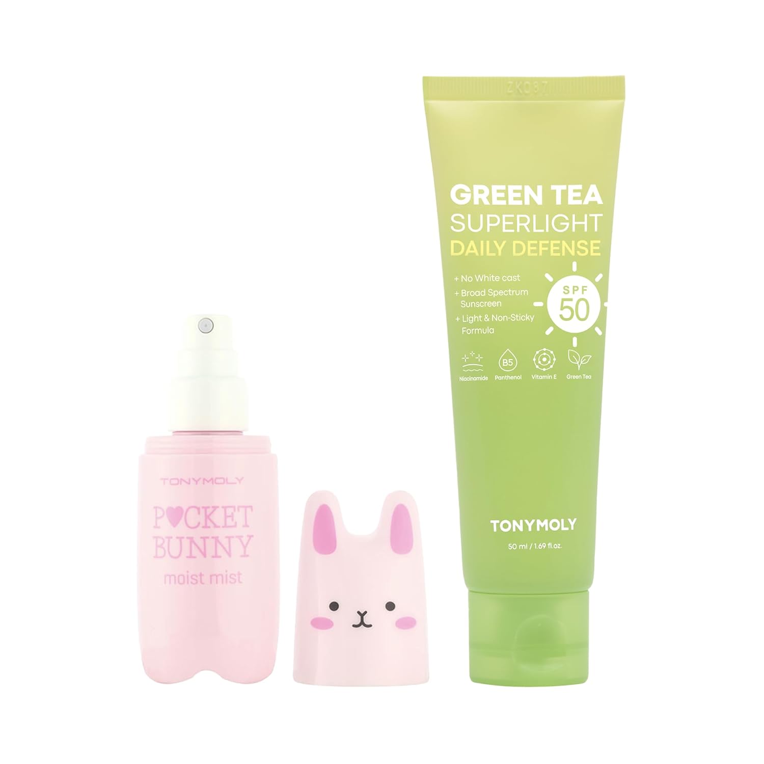 TONYMOLY Green Tea SPF 50 Sunscreen with Hydrating Mist