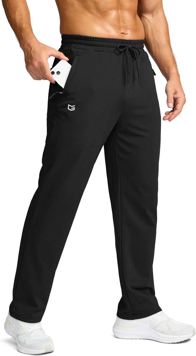 G Gradual Men's Fleece Lined Pants for Winter Hiking and Fitness