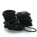 My Lello Hair Elastics Ponytail Holders No Metal - 500 Pack Black