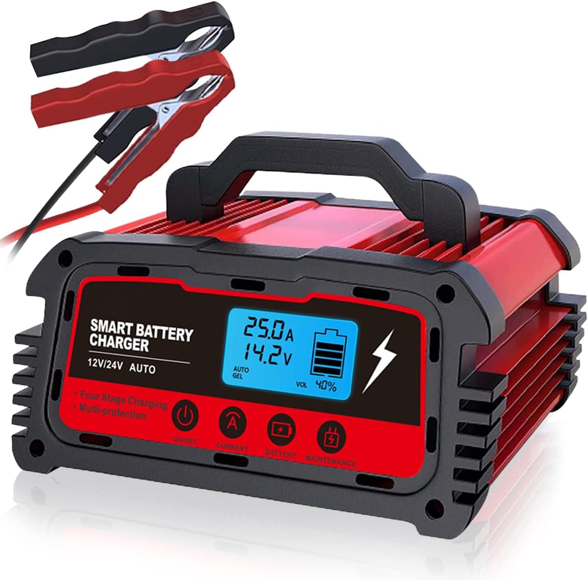 LVYUAN 2/10/25 Amp Car Battery Charger for Lead-Acid Batteries