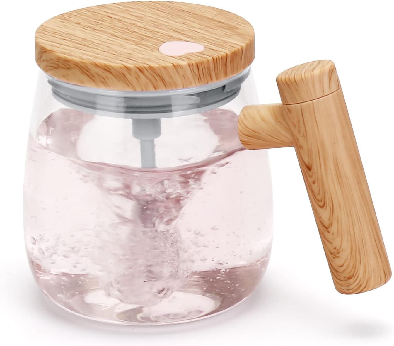 Self Stirring Glass Mug - Effortless Mixing! VAlinks