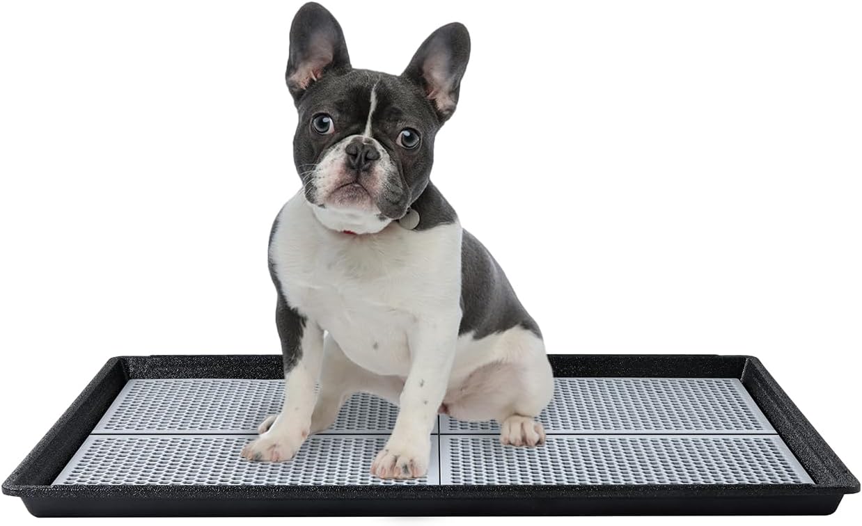 HQ4US Dog Pee Pad Holder Tray with Grate for Medium Dogs