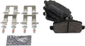 TRQ Rear Brake Pads Ceramic Compatible with 2016 Honda CR-Z
