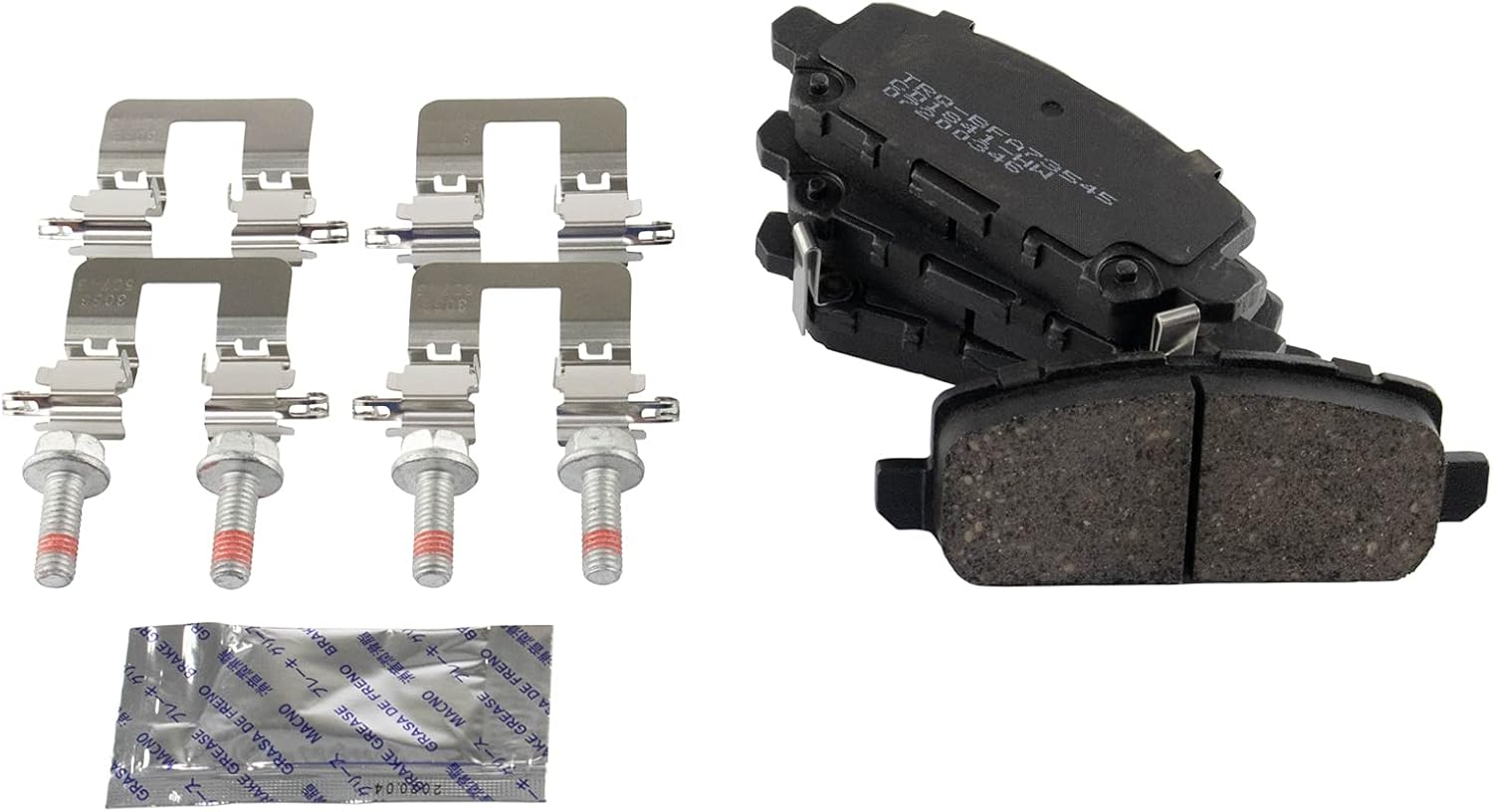 TRQ Rear Brake Pads Ceramic for 2016 Honda CR-Z & HR-V