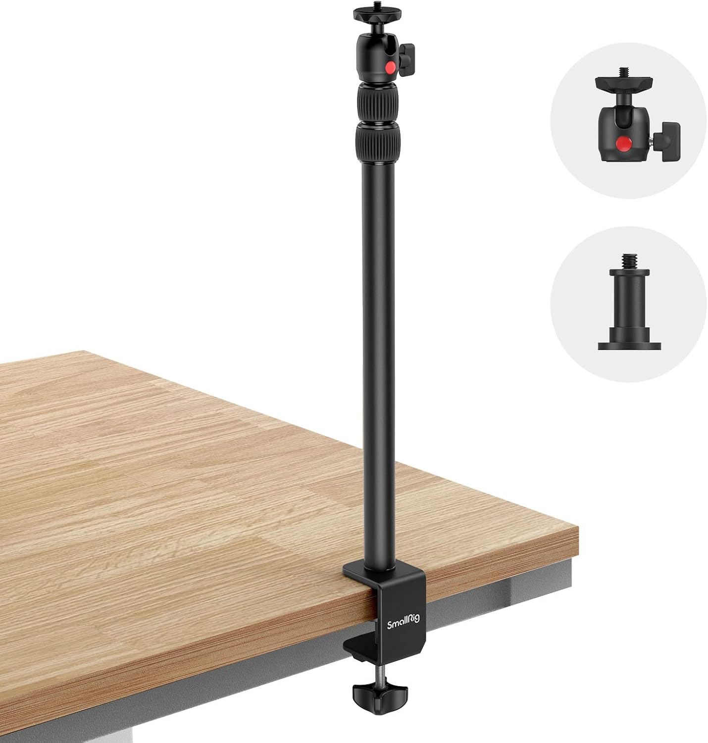 SmallRig Camera Desk Mount - Adjustable 15-35 Stand for DSLR, Ring Light - Ideal for Live Streaming!