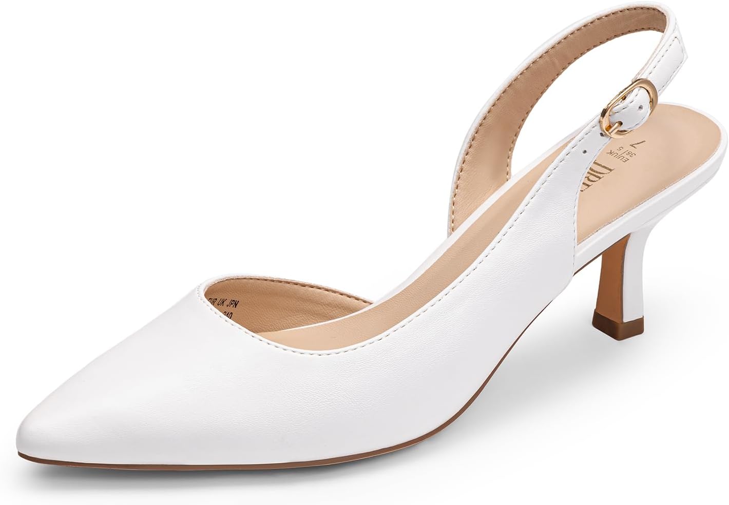 DREAM PAIRS Women's Kitten Heels Slingback Closed Toe Pumps