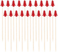 100PCS Luxshiny Christmas Tree Cocktail Picks