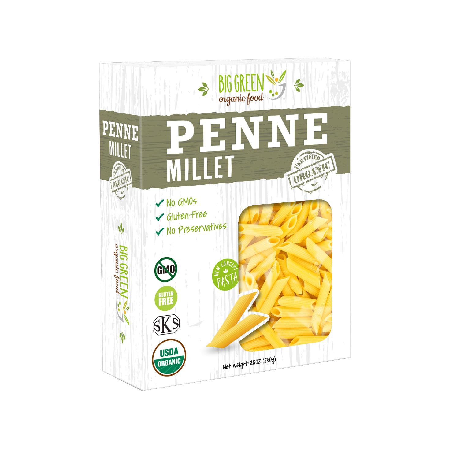 Organic Millet Penne - Gluten-Free, Lectin-Free Pasta Option