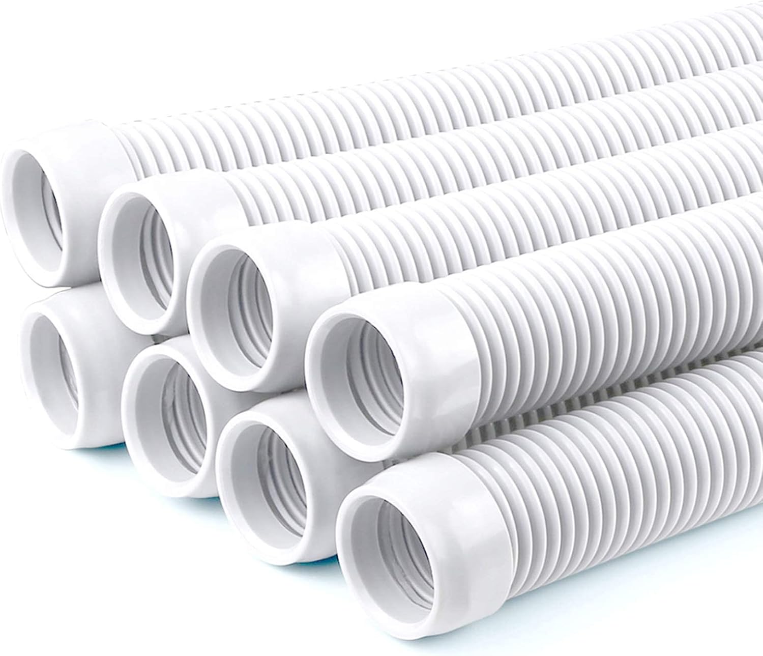 POOLWHALE Vacuum Hose for Automatic Pool Cleaners - 8 Hoses