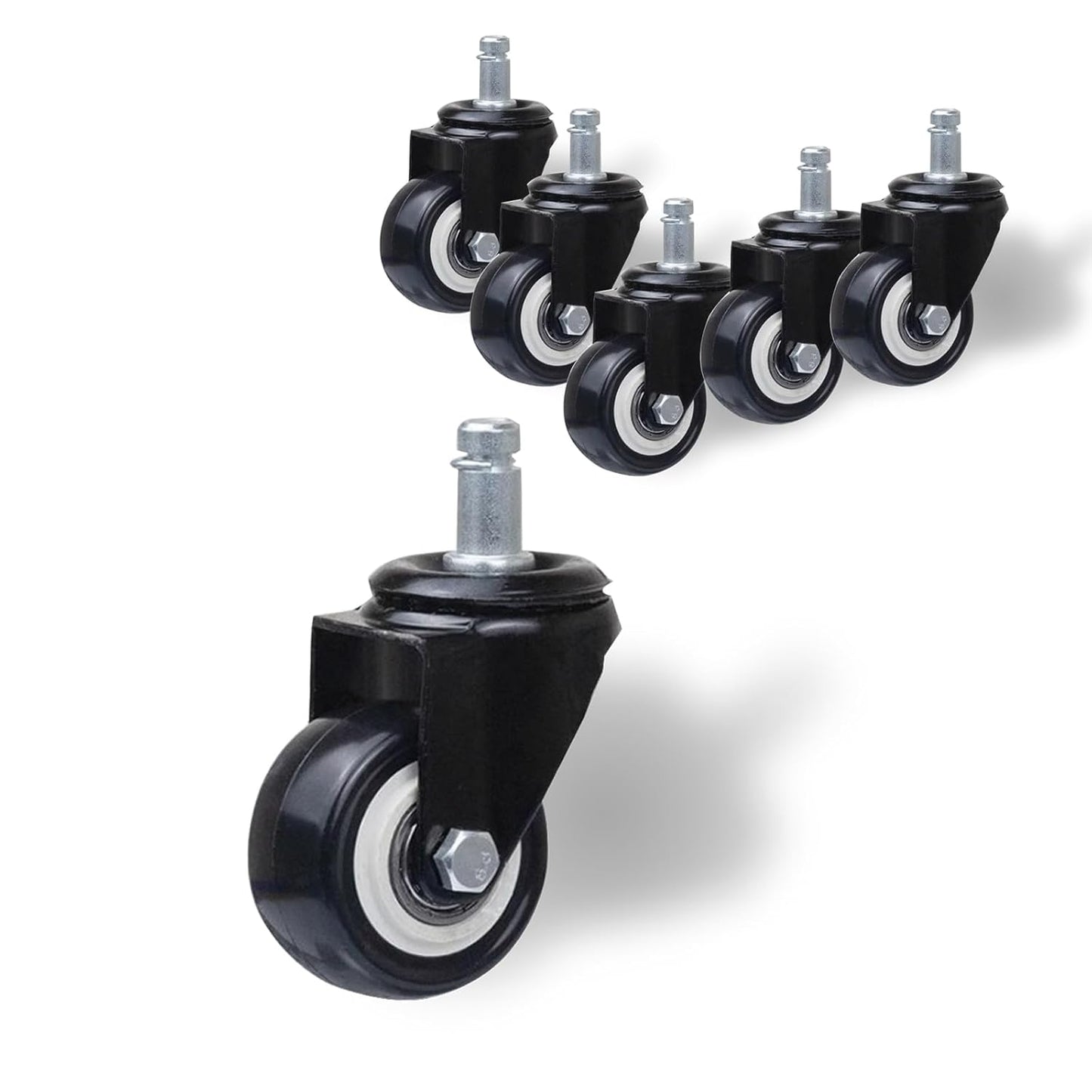 Upgrade Your Office Chair with Silent 1.5 Wheels!