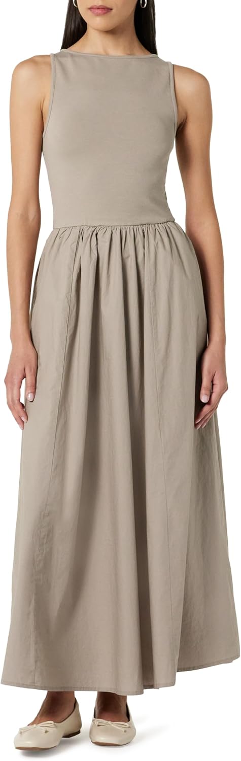 The Drop Women's Dia Mixed Fabric Midi Tank Dress Review