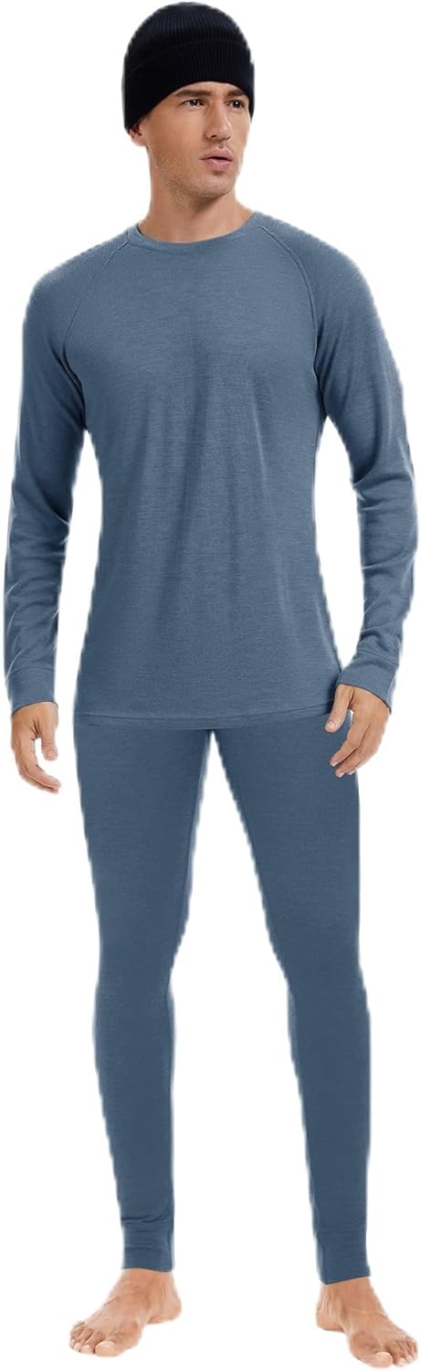 Men's 100% Merino Wool Base Layer Sets for Ultimate Comfort