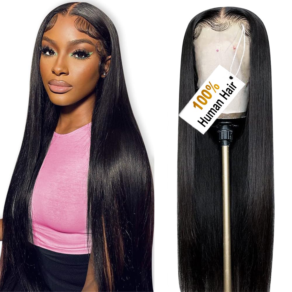 Premium 28 Inch Straight Lace Front Wig with 200% Density