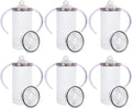 6 Pack Sublimation Blanks Sippy Cup Baby Bottle 12 oz - Grows