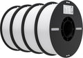PLA Filament 1.75mm 4KG Pack (4 x 1kg) - White PLA Filament