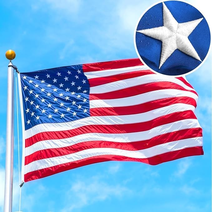6x10 Ft American Flag Outdoor Heavy Duty for All Weather Use